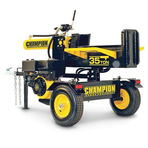 This hydraulic <strong>log splitter</strong> has a heavy-duty steel construction and 22 <strong>tons</strong> of ram force. . Brute 35 ton log splitter reviews
